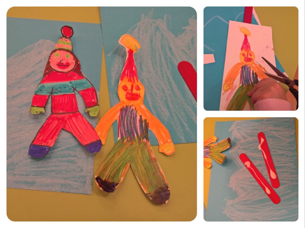 τρισδιάστατη χειροτεχνία σκιέρ