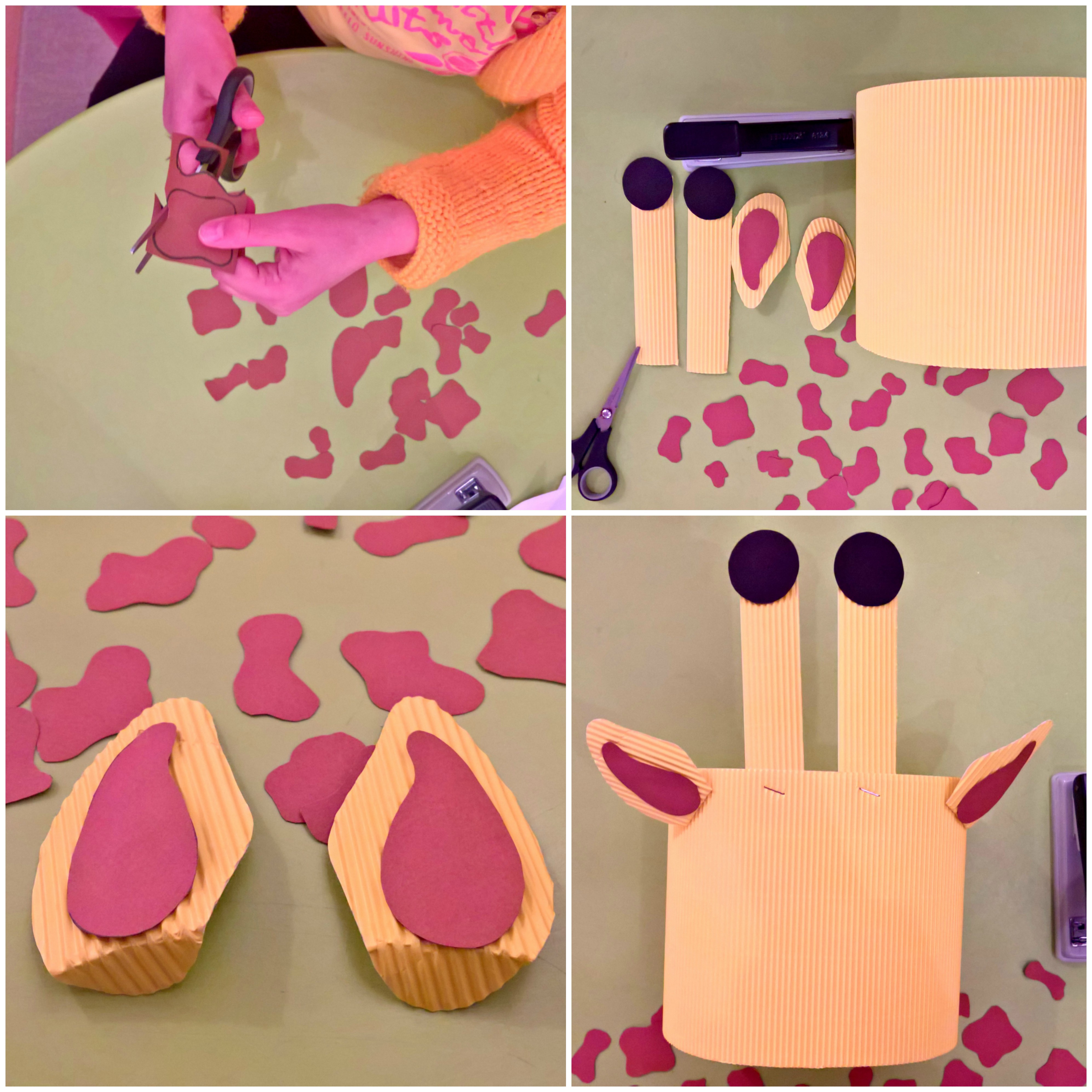 αποκριάτικο καπέλο καμηλοπάρδαλη