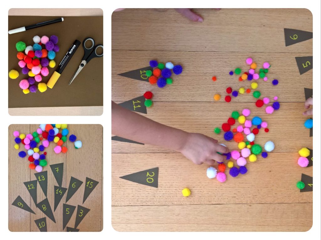 Μαθαίνω να μετράω με μπάλες παγωτού Μαθαίνω να μετράω με μπάλες παγωτού