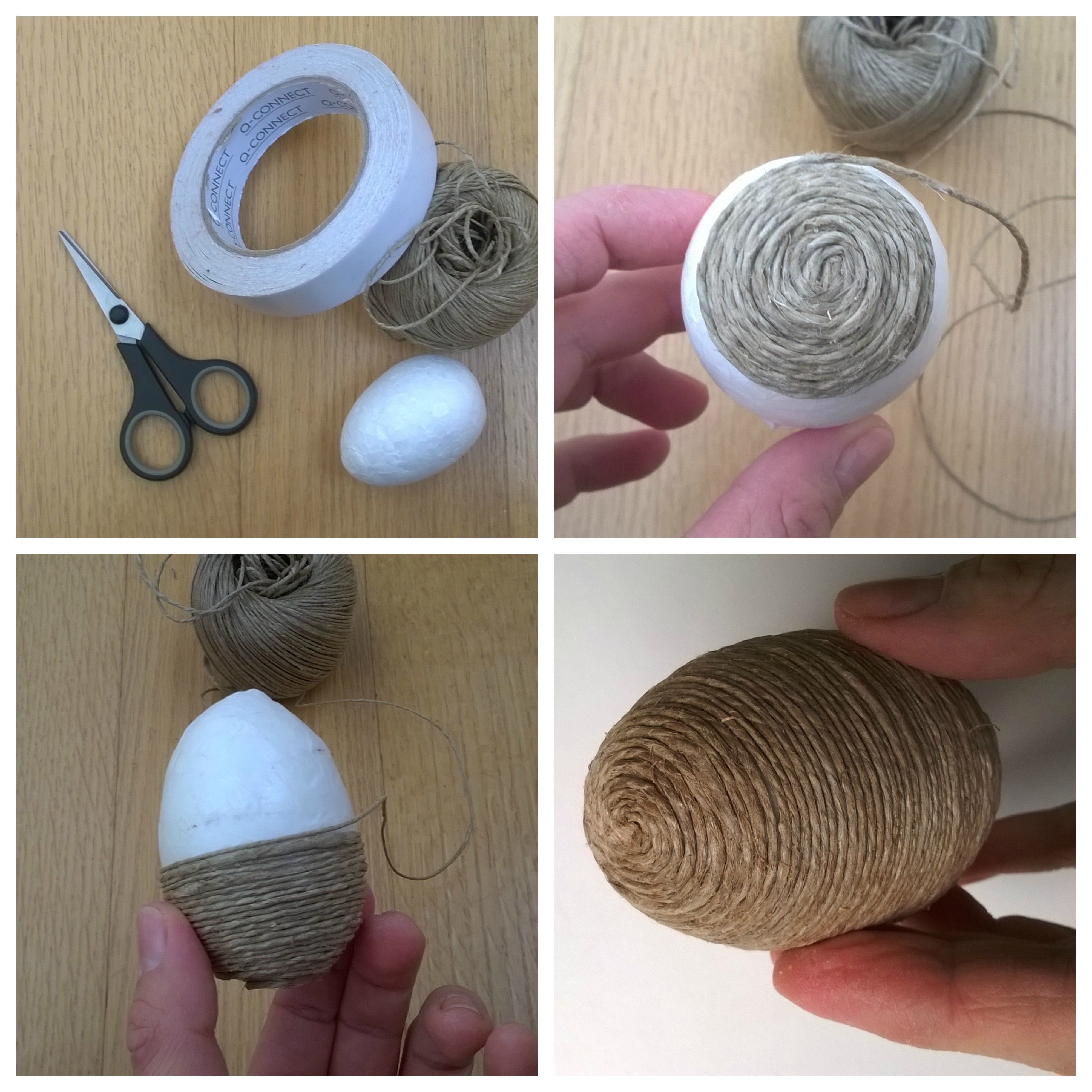 Πασχαλινά αβγά με σπάγκο