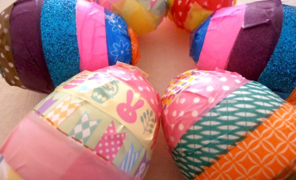 Πασχαλινά αυγά με washi tapes