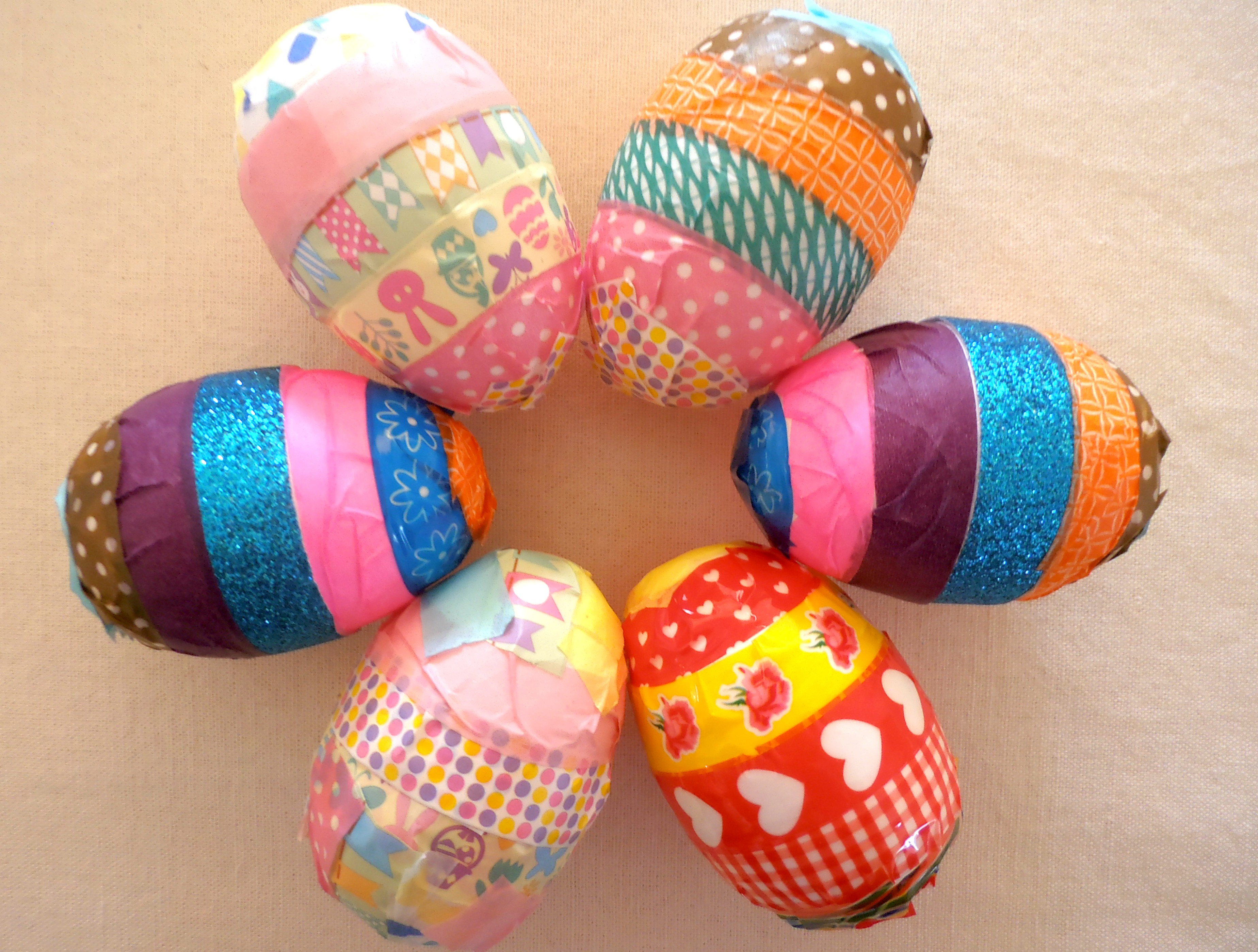 Πασχαλινά αυγά με washi tapes