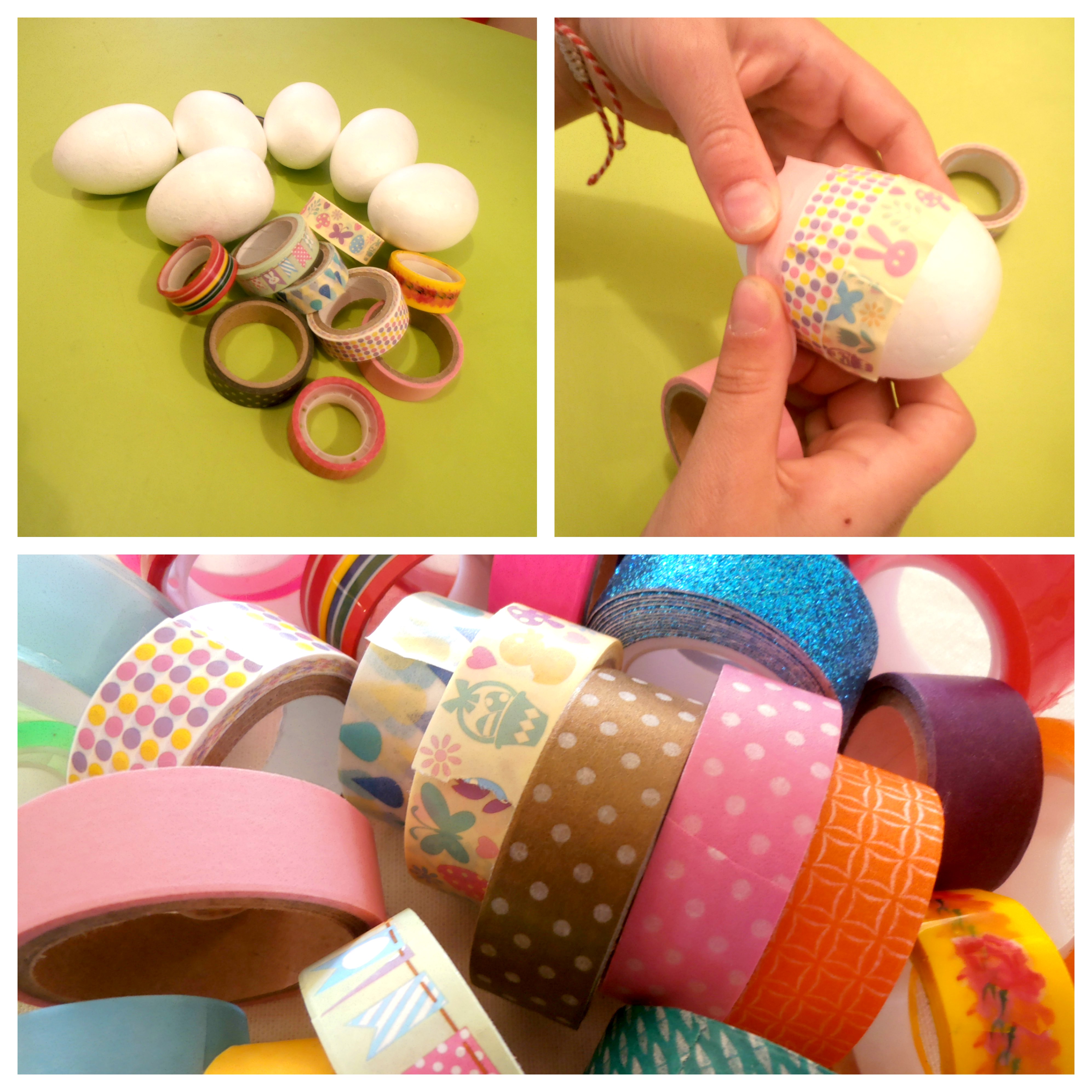 Πασχαλινά αυγά με washi tapes