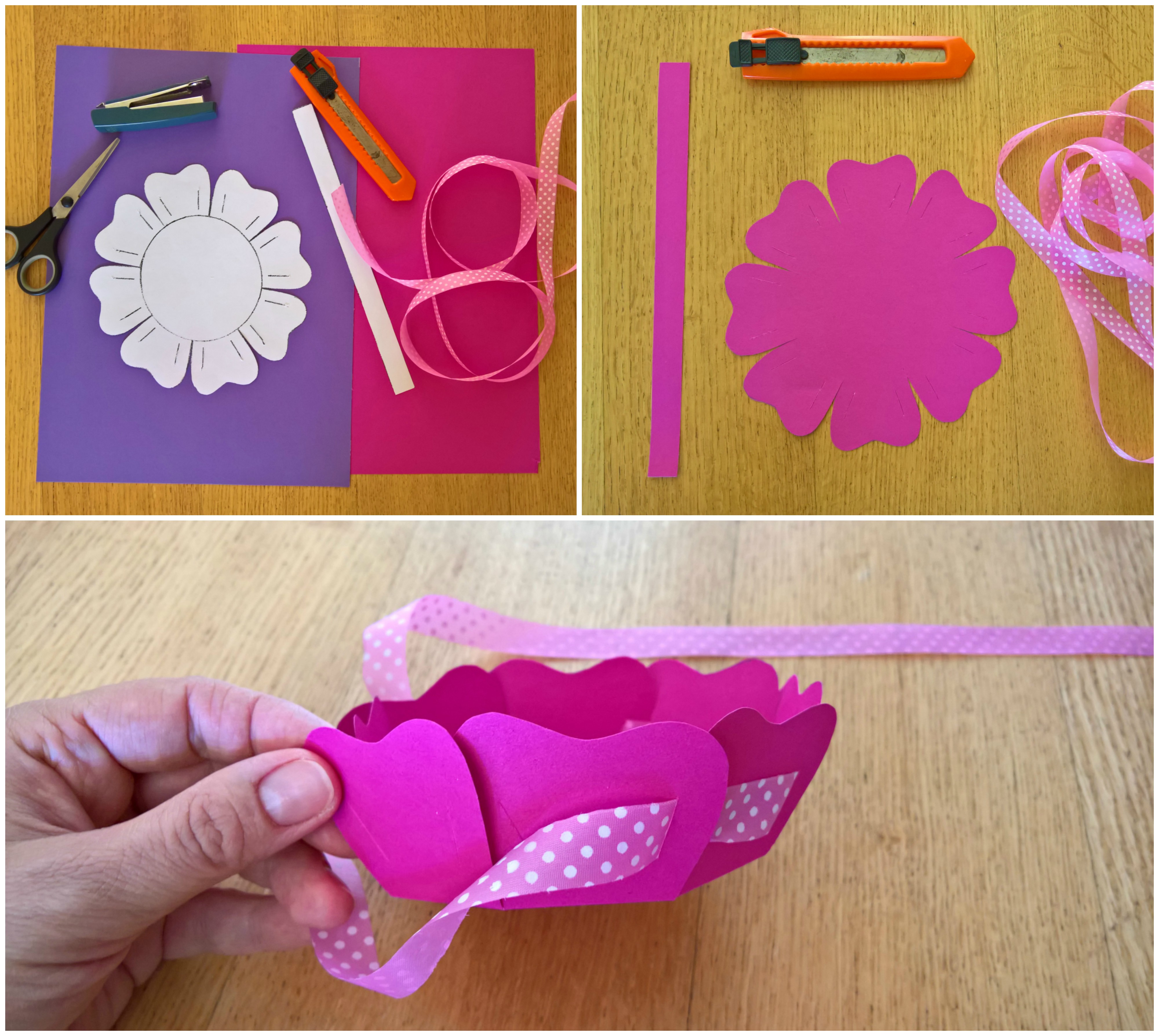 Πασχαλινά καλαθάκια από χαρτόνι