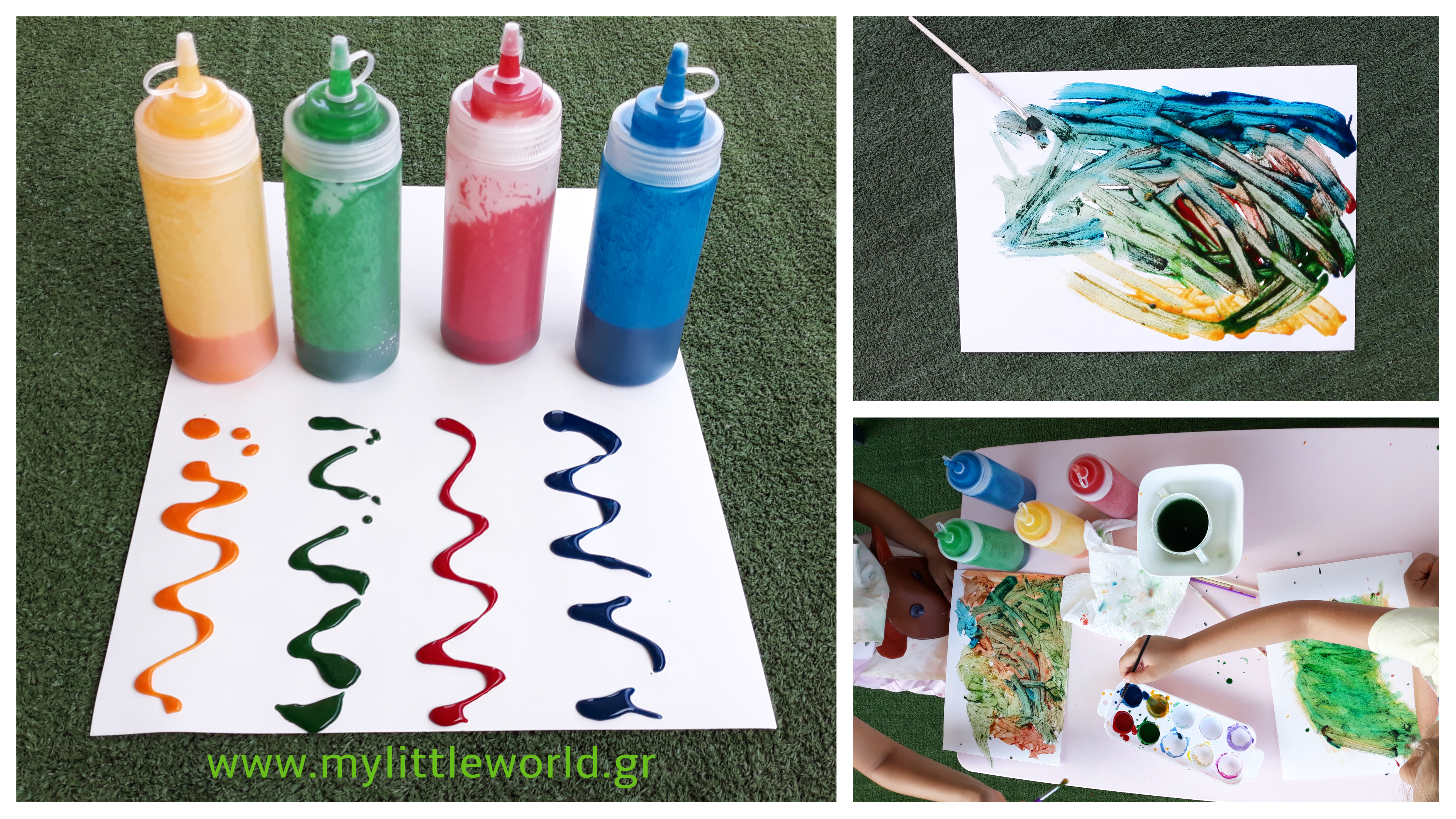 βρώσιμα χρώματα ζωγραφικής messy play