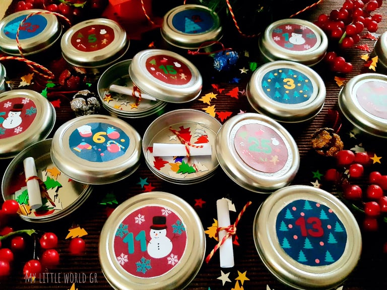 Advent calendar numbers