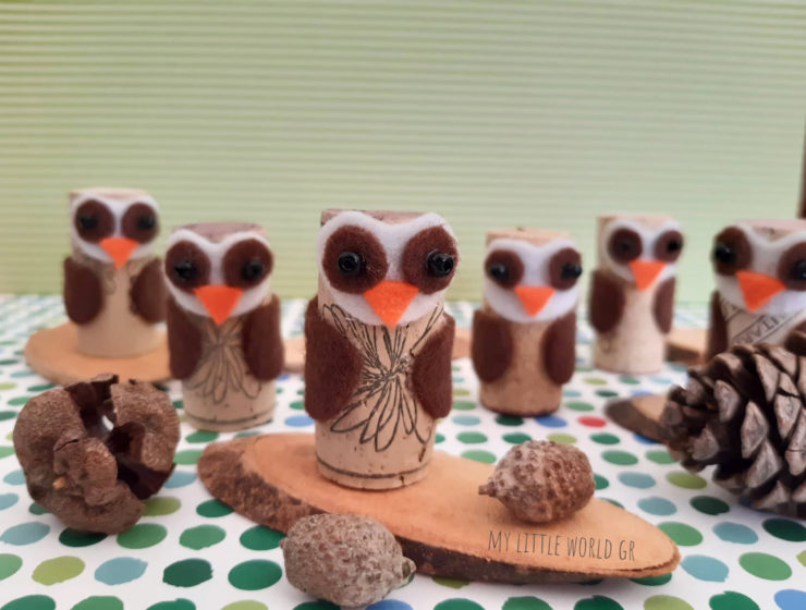 κουκουβάγιες από φελλό